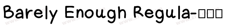 Barely Enough Regula字体转换